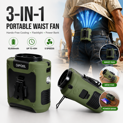 3-IN-1 PORTABLE WAIST FAN
