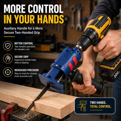 🔧 Drill-to-Saw Adapter – Turn Your Drill Into a Reciprocating Saw