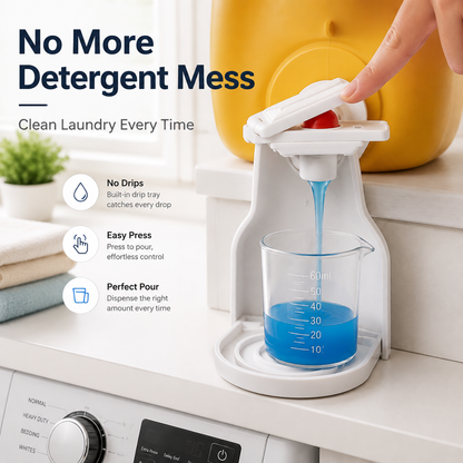 🧺 No-Drip Laundry Detergent Dispenser Cup Holder & Drip Tray