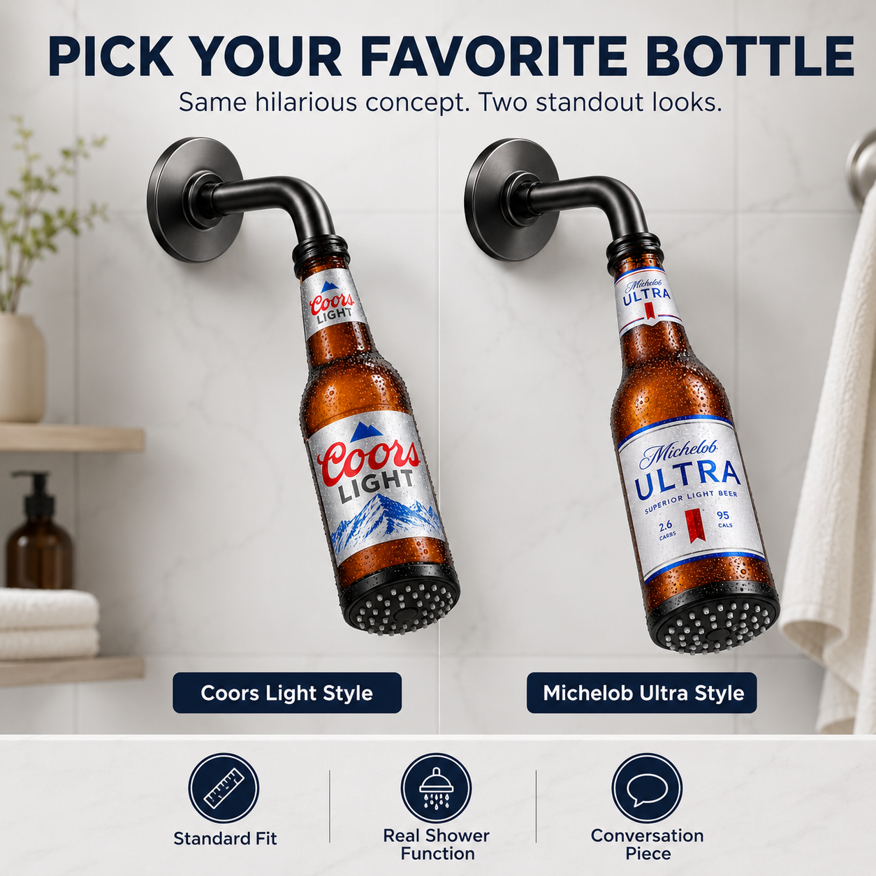 🍺🚿Bathroom Beers Shower Heads