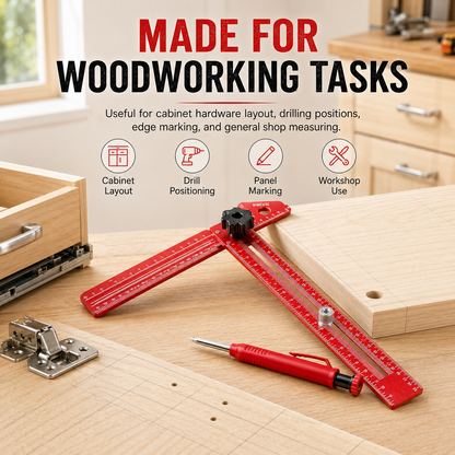 📏4-in-1 Scriber Marking Line Ruler