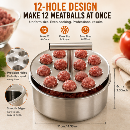 🍝 Stainless Steel Meatball Maker Spoon – Make Perfect Homemade Meatballs Faster