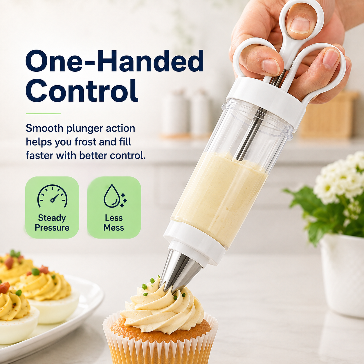 🧁Stainless Steel Cake Decorating Gun Kit