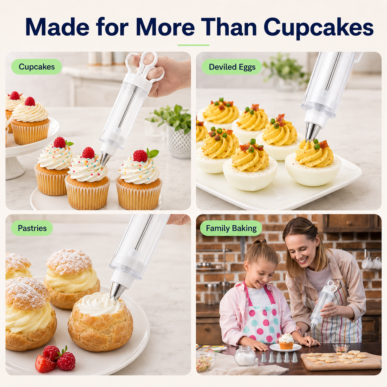 🧁Stainless Steel Cake Decorating Gun Kit