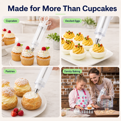 🧁Stainless Steel Cake Decorating Gun Kit