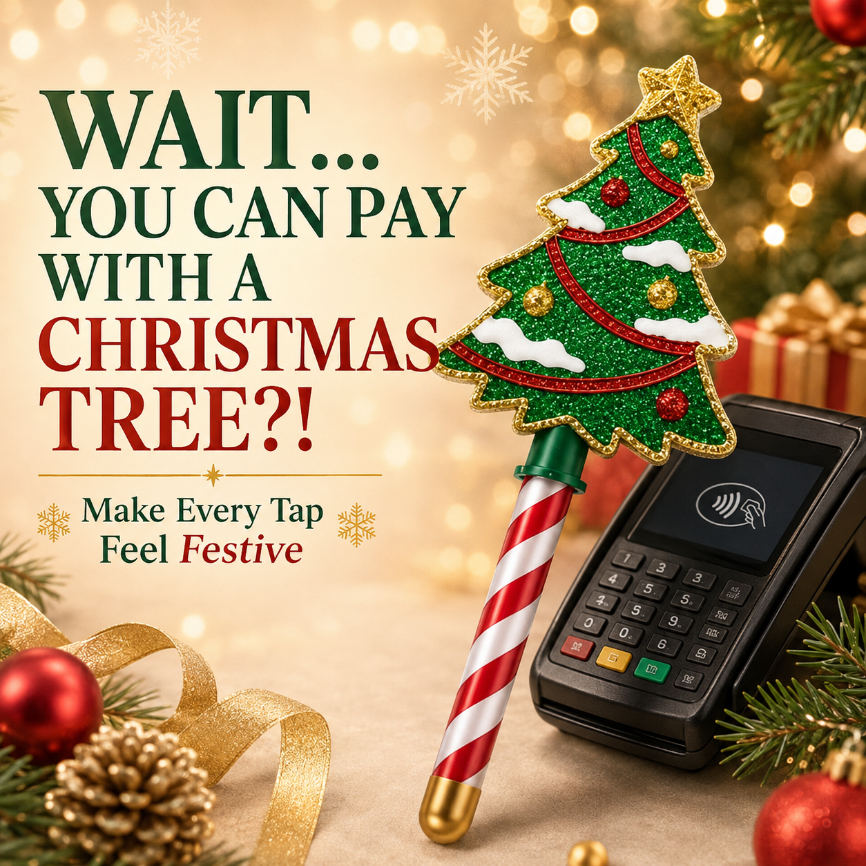 🎄 Christmas Payment Wand – Turn Every Tap Into Holiday Magic