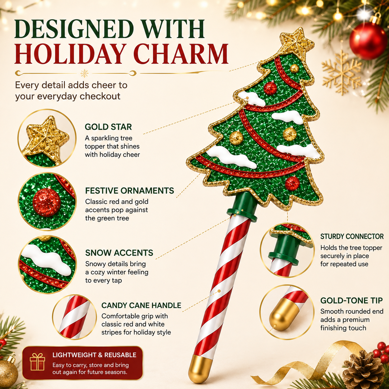 🎄 Christmas Payment Wand – Turn Every Tap Into Holiday Magic