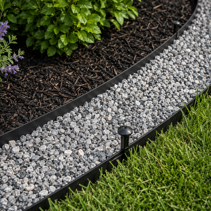 A Must-Have Landscape Edging for Your Garden—2 inches high, 66 feet long, with 100 stakes, no-dig kit