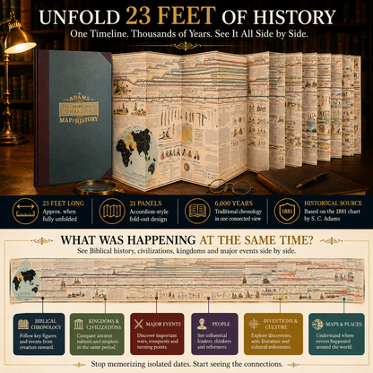 🌍 6,000 Years of Biblical & World History in One 23-Foot Timeline