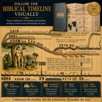 🌍 6,000 Years of Biblical & World History in One 23-Foot Timeline