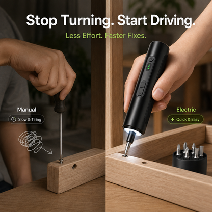 🔧 6-in-1 Rechargeable Electric Screwdriver — Compact Power for Everyday Fixes