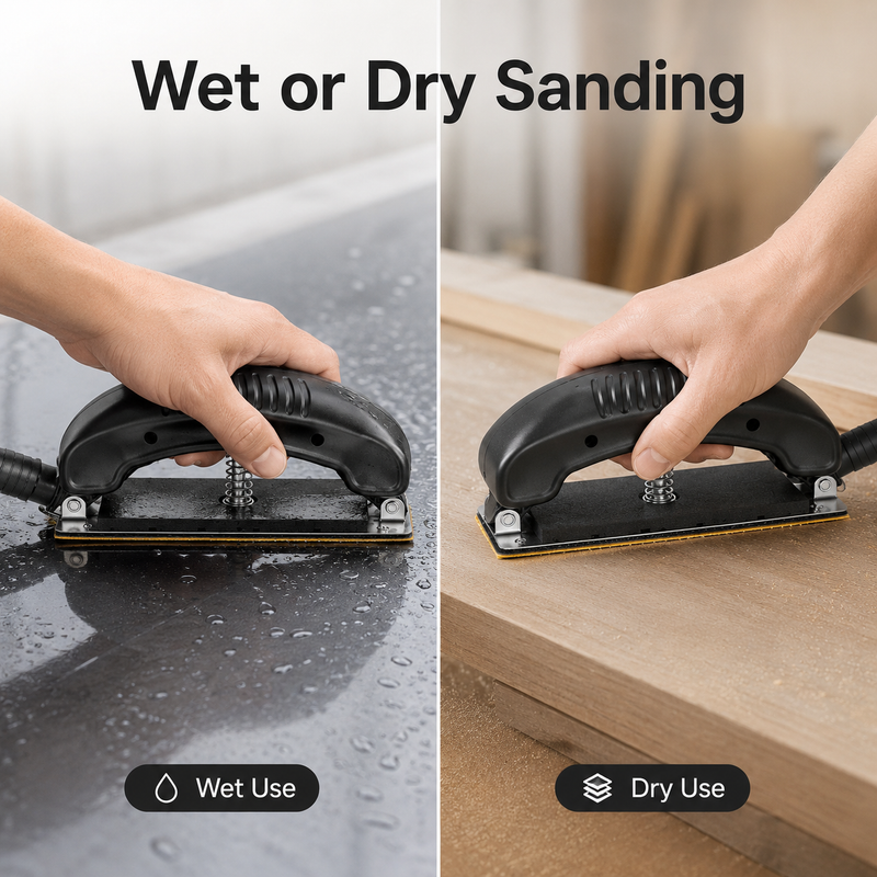 Wet and dry sanding comparison