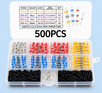 🔥 Waterproof Solder Seal Wire Connector Kit – Heat Shrink Self-Soldering Wire Repair Connectors