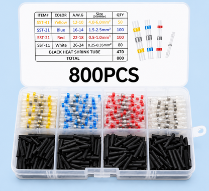 🔥 Waterproof Solder Seal Wire Connector Kit – Heat Shrink Self-Soldering Wire Repair Connectors