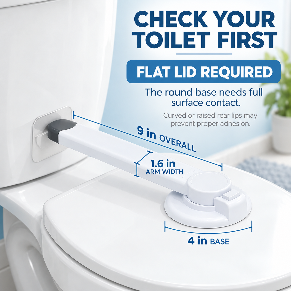 Toilet lock size and flat lid compatibility guide