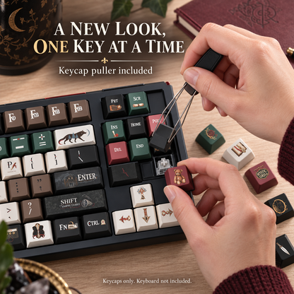 ⌨️The Vampire Diaries themed keycap set – Gothic Mechanical Keyboard Upgrade