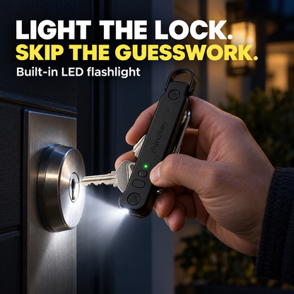 🔑Smart Trackable Key Organizer – Built-In Flashlight & Everyday Multitool