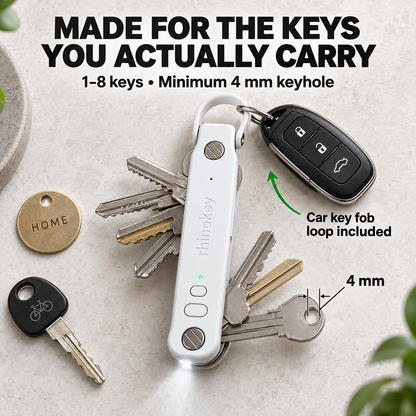 🔑Smart Trackable Key Organizer – Built-In Flashlight & Everyday Multitool