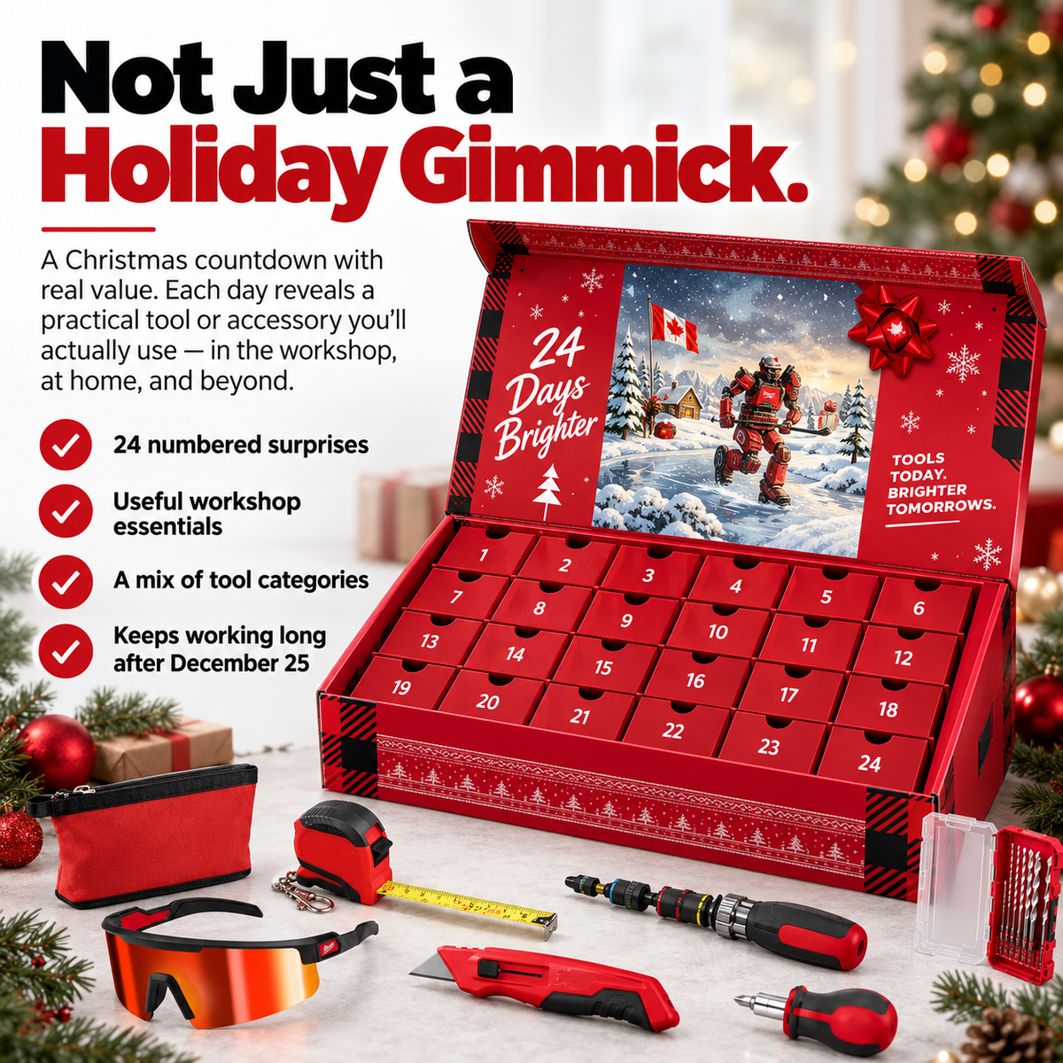 💯24 Days of Tools Christmas Countdown Gift Set