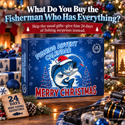 🎣 24-Day Fishing Advent Calendar – Tackle & Gear Christmas Gift Set