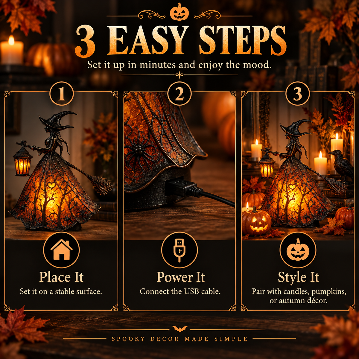 ✨Halloween Witch Lamp🧙