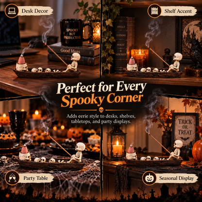 💀 Skeleton Boat Incense Burner – Turn Smoke Into Halloween Decor