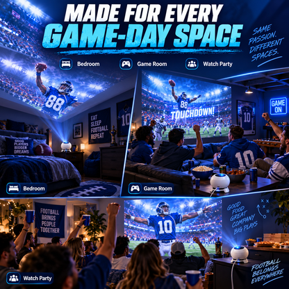 ✨ Football Game-Day Projection Light – Turn Any Room Into a Stadium-Style Zone