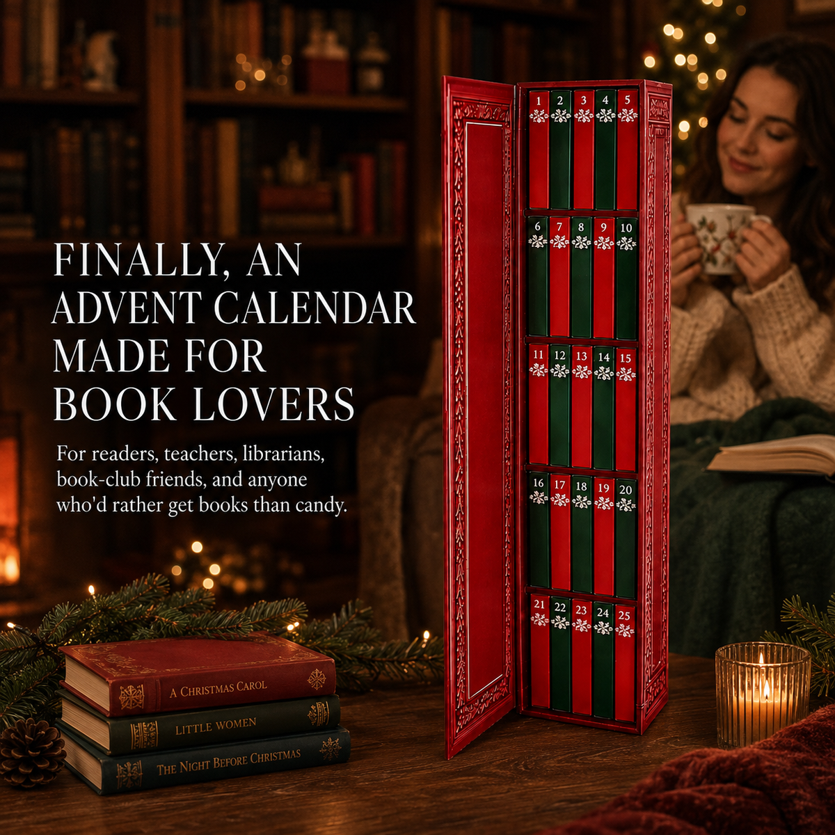 📚 The Ultimate Book Lover Advent Calendar – 25 Days of Tiny Christmas Surprises