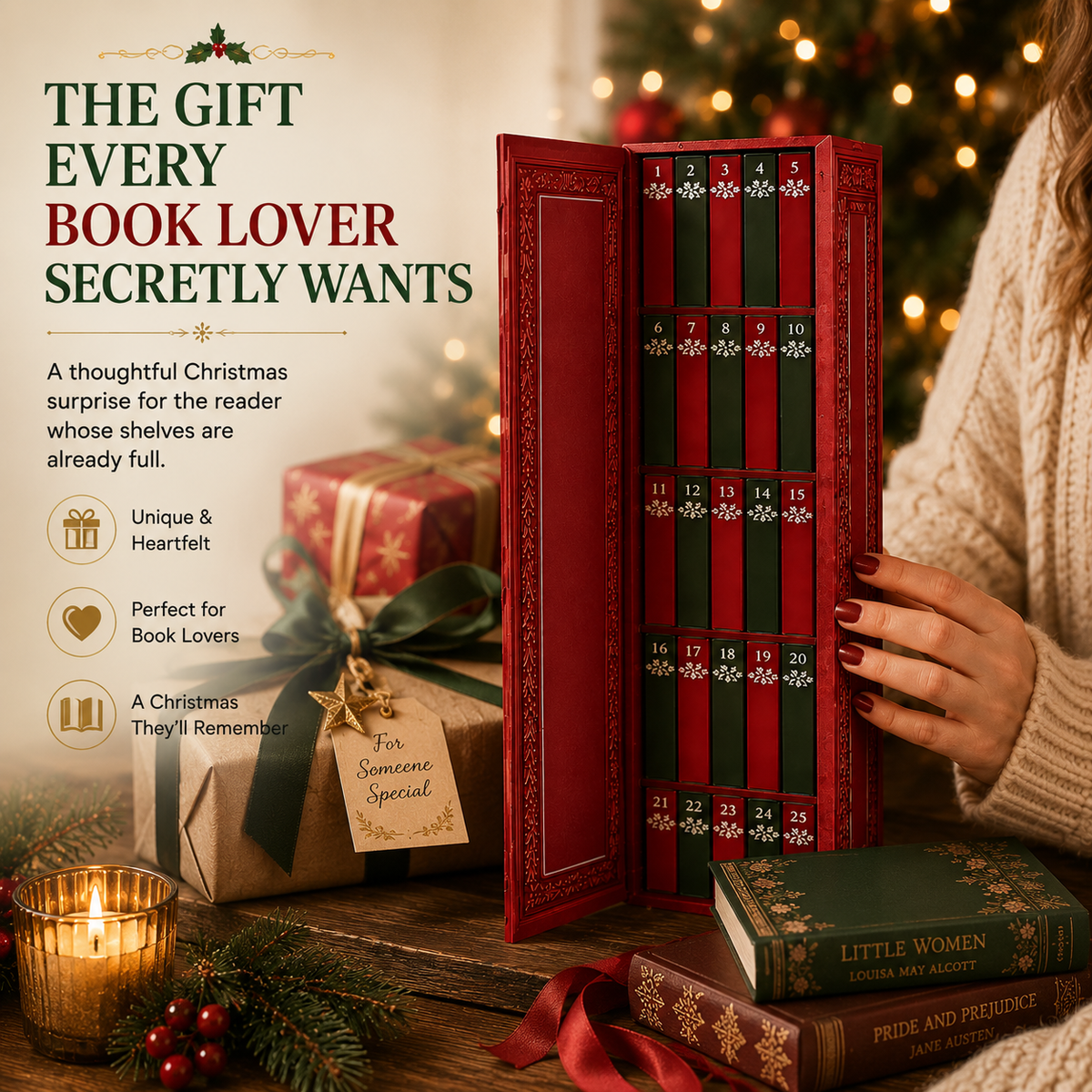 📚 25-Day Mini Book Advent Calendar – A Book Lover's Christmas Countdown