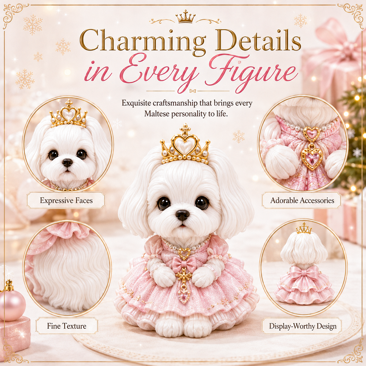 🐶 24 Days of Maltese Style Advent Calendar – 24 Unique Dog Collectibles Christmas Countdown