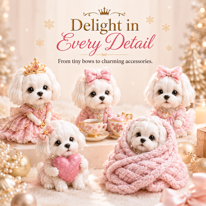 🐶 24 Days of Maltese Style Advent Calendar – 24 Unique Dog Collectibles Christmas Countdown