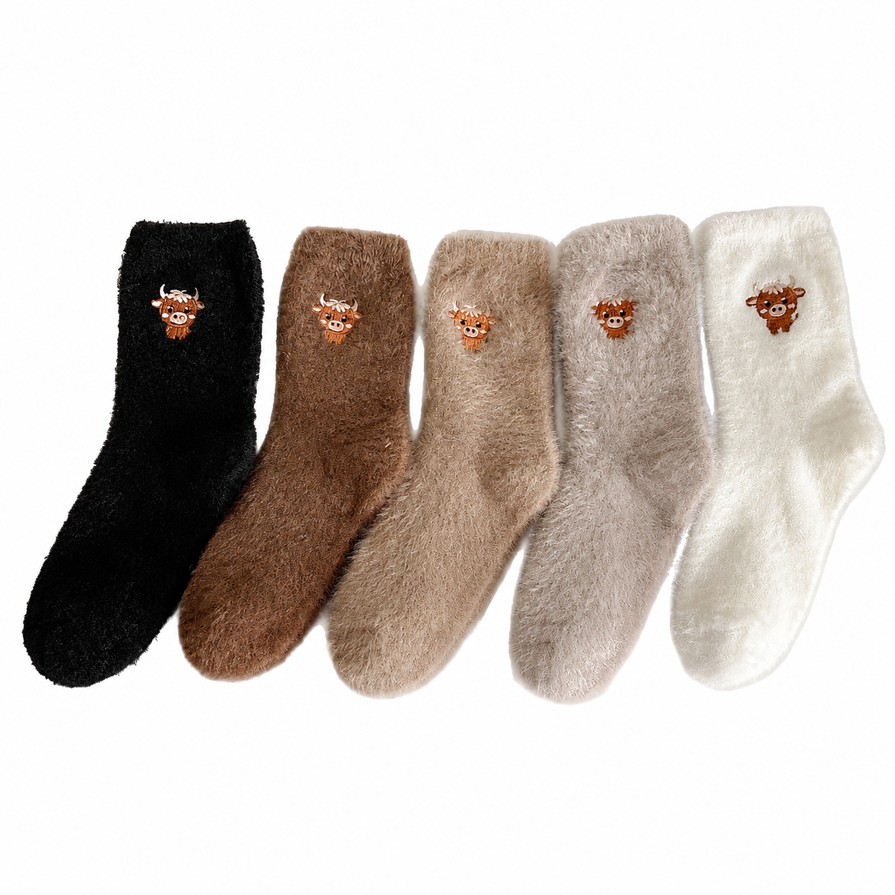 🥳2026 HOT SALE🥳💞50K+ SOLD! 🧦✨ 50% OFF! Cute Cow Slipper Socks