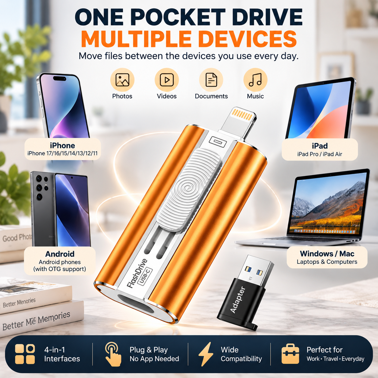 High-Quality Flash Memory Chip USB Thumb Drive