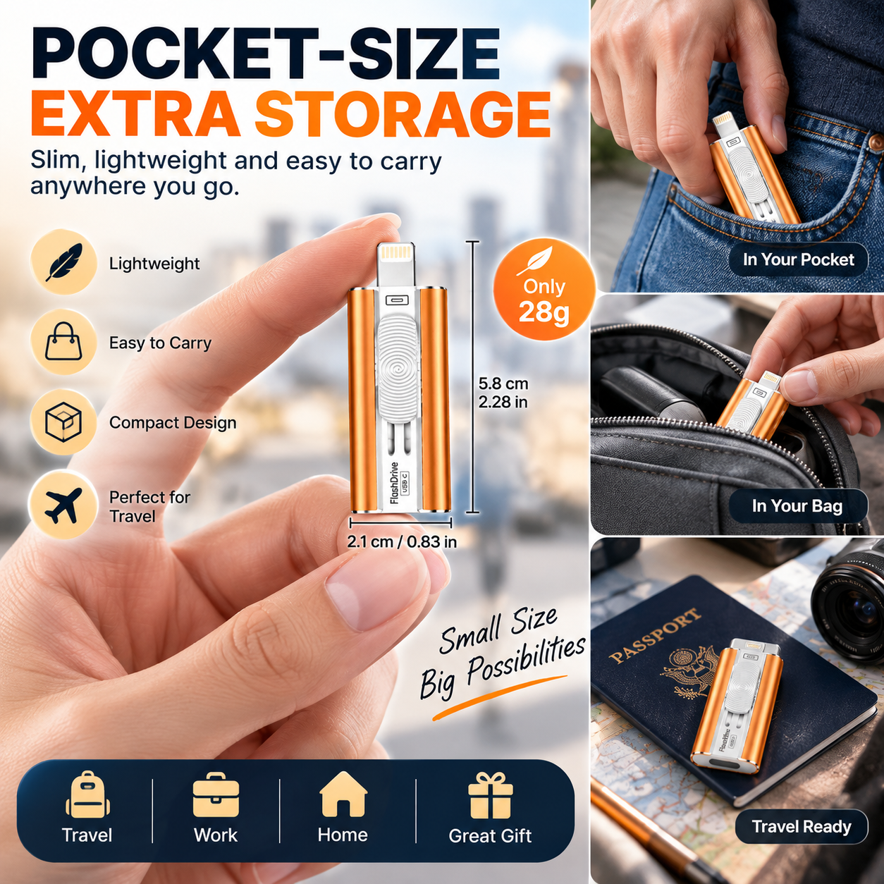 High-Quality Flash Memory Chip USB Thumb Drive