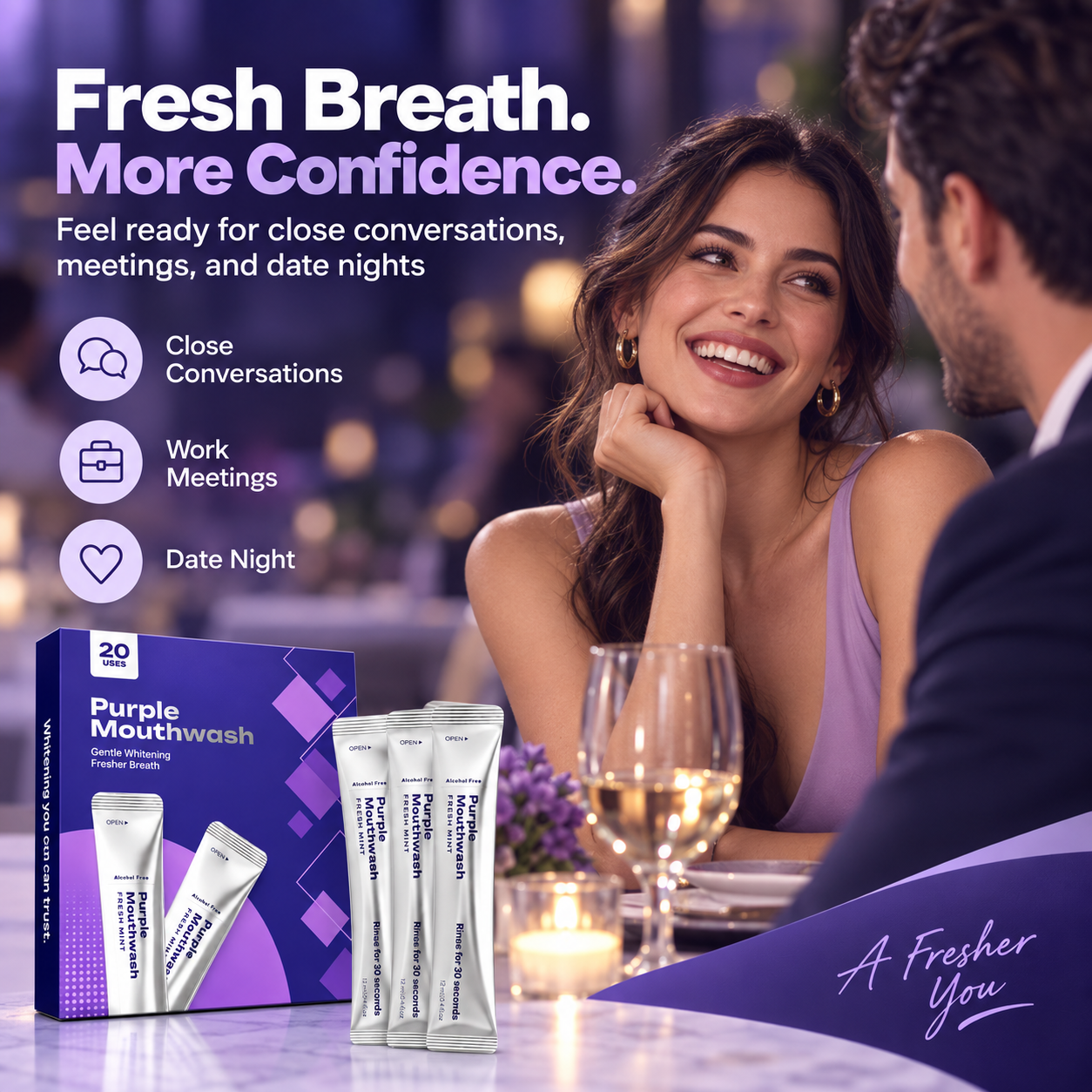 💜 30-Second Purple Mouthwash for a Brighter Smile ✨