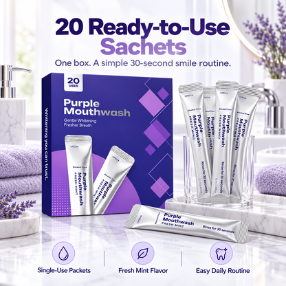💜 30-Second Purple Mouthwash for a Brighter Smile ✨
