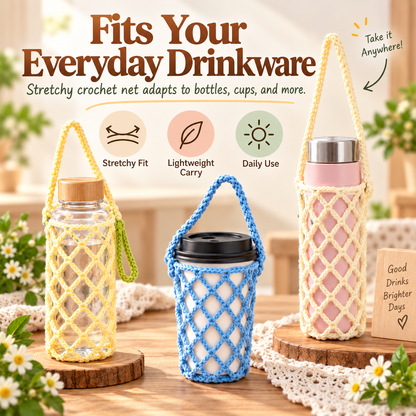 🧶✨Handmade Crochet Bottle Sleeve
