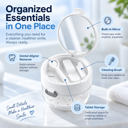 3-in-1 Retainer Care Case – Clean, Dry & Store in One