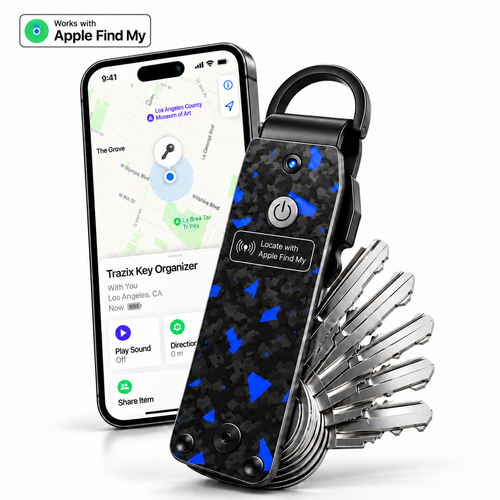 🔑Apple Find My Smart Key Organizer – Compact Trackable Key Holder