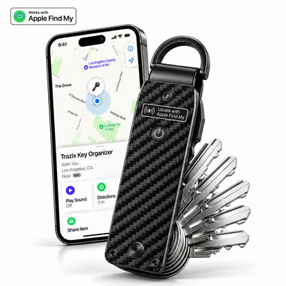 🔑Apple Find My Smart Key Organizer – Compact Trackable Key Holder