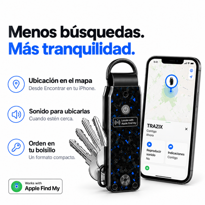 🔑Apple Find My Smart Key Organizer – Compact Trackable Key Holder