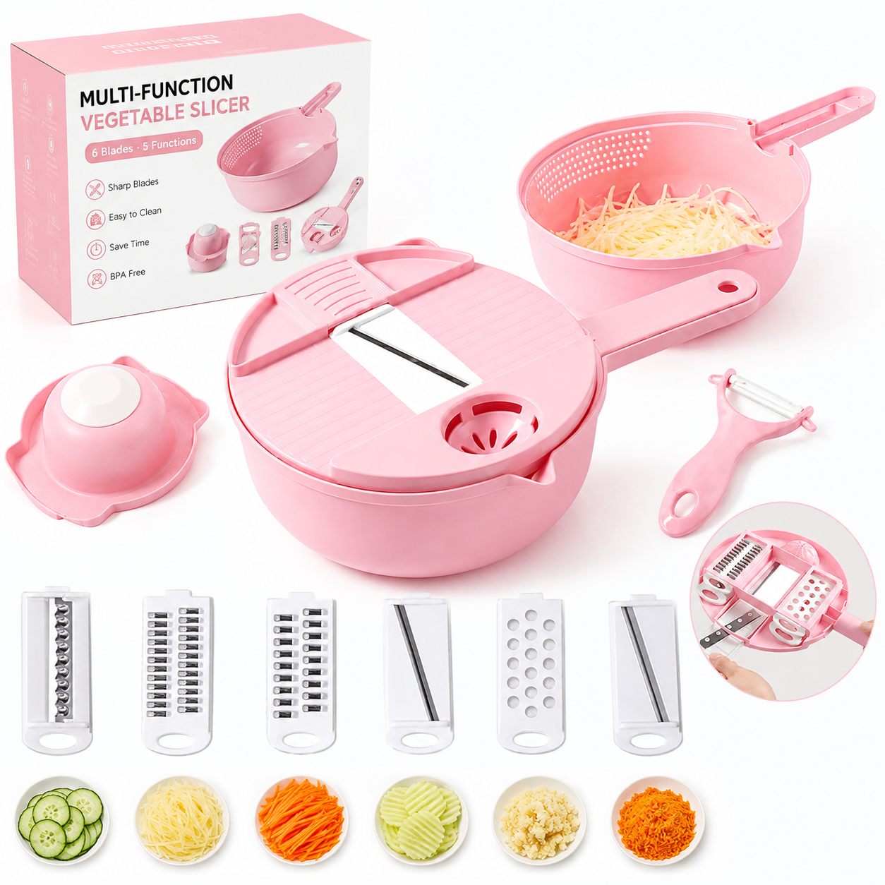🥗12-in-1 Multifunction Tool for Cutting Vegetables
