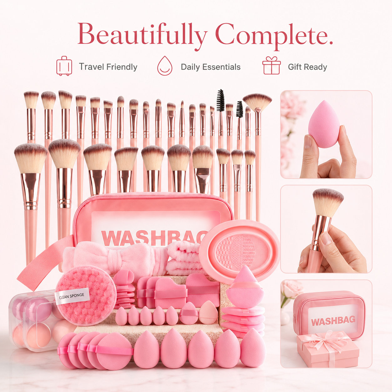 67-Piece Makeup Set 💗 Everything You Need for a Flawless Look