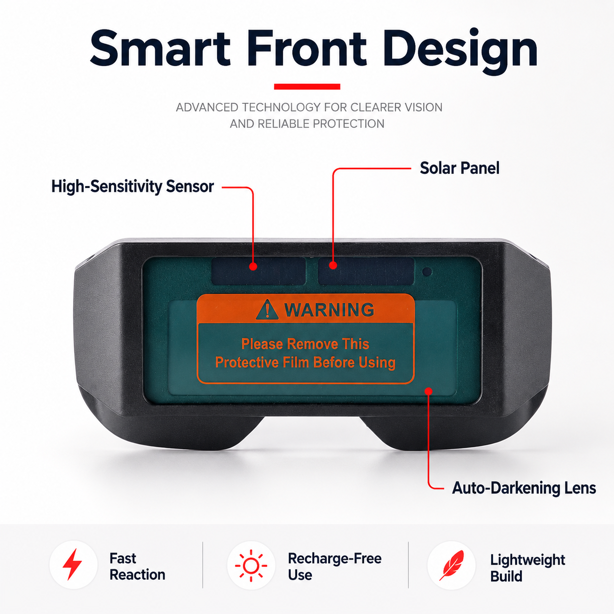 🔥 Auto Darkening Welding Glasses ✨ Smart Eye Protection With True Color Vision & Instant Lens Response