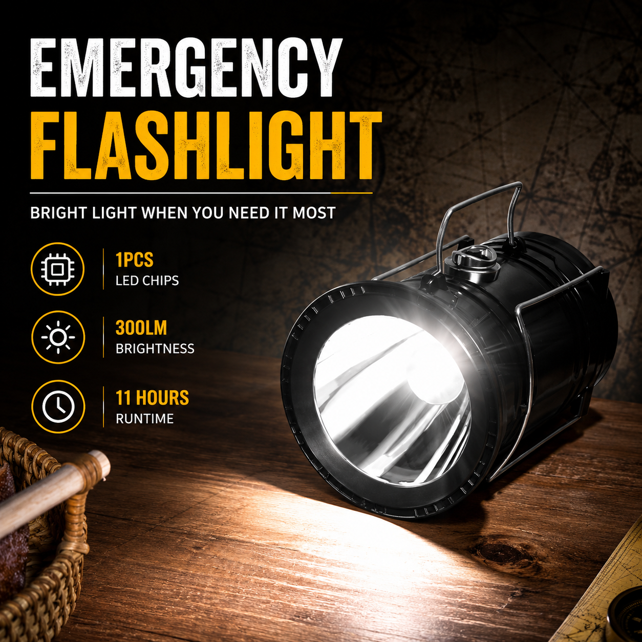 💡2-in-1 Camping Lantern & Flashlight