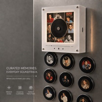 🎵 MagnetTunes Retro Vinyl Music Player – Magnetic NFC Record Album Display & Wireless Speaker Decor[FREE SHIPPING]