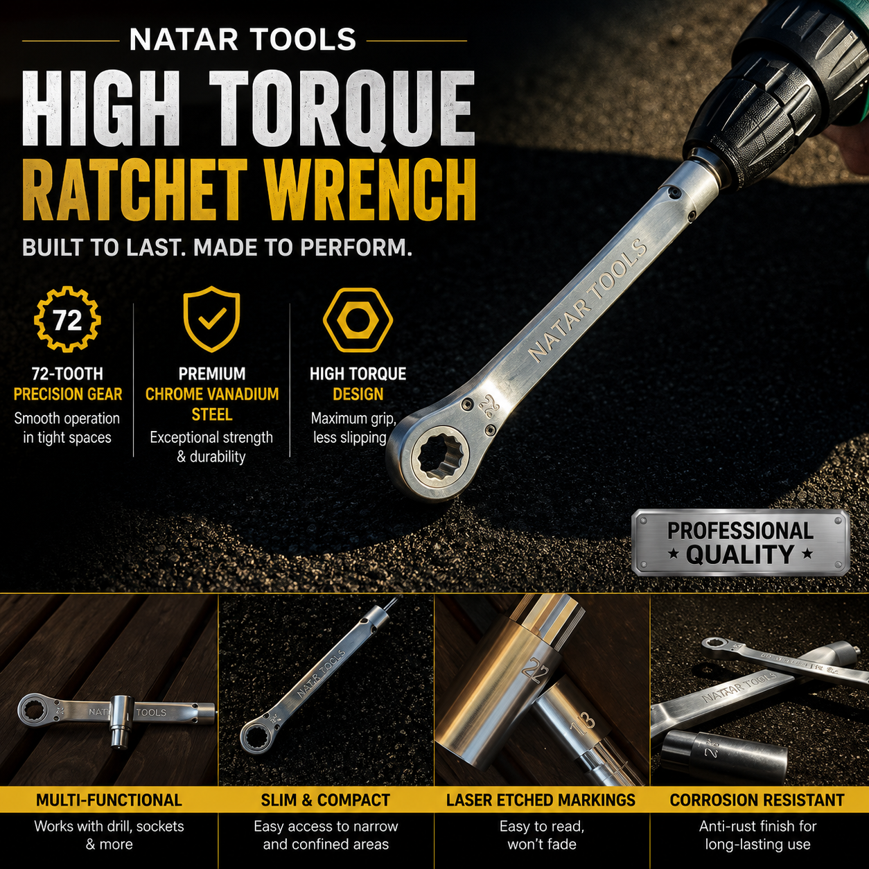 NATAR TOOLS —High-Torque Hybrid Wrench System