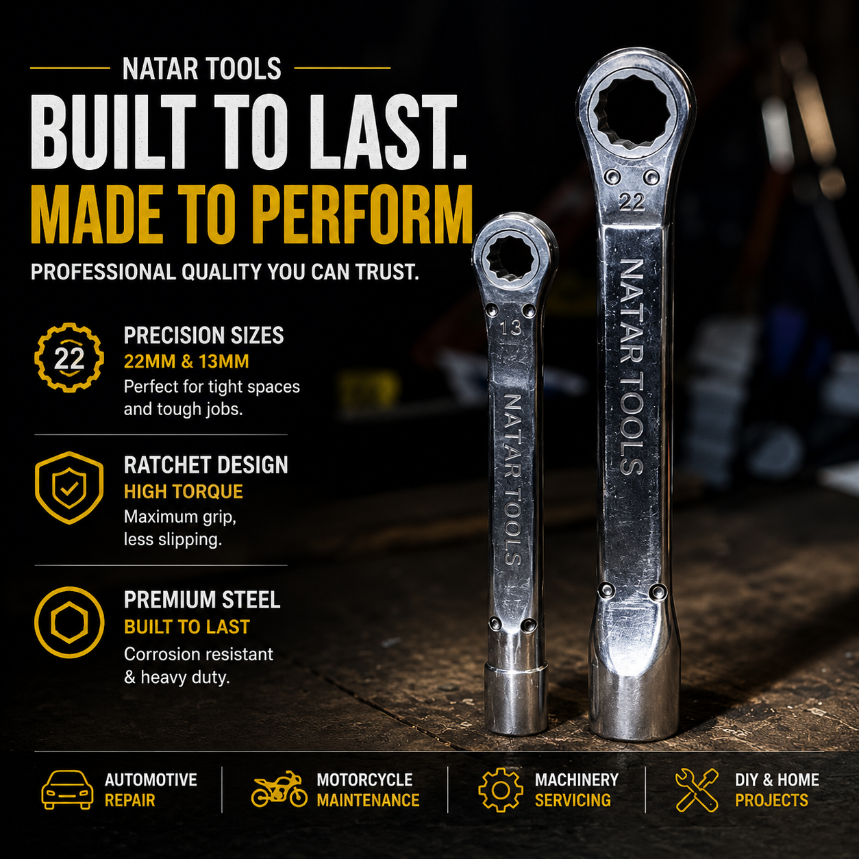 NATAR TOOLS —High-Torque Hybrid Wrench System