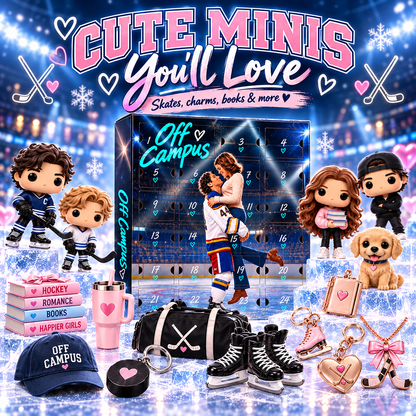 🏒 Off Campus 24-Day Collectible Surprise Calendar💗 – Hockey Romance Mini Figures & Gift Set！！！🎁