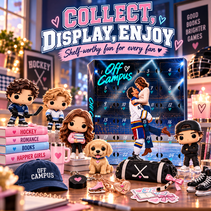 🏒 Off Campus 24-Day Collectible Surprise Calendar💗 – Hockey Romance Mini Figures & Gift Set！！！🎁